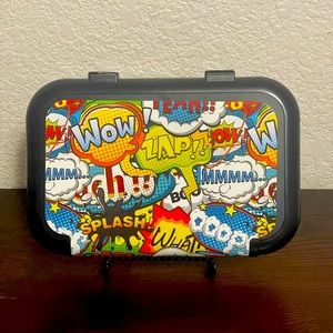 Kids zip it recycled plastic pencil container action design NWT